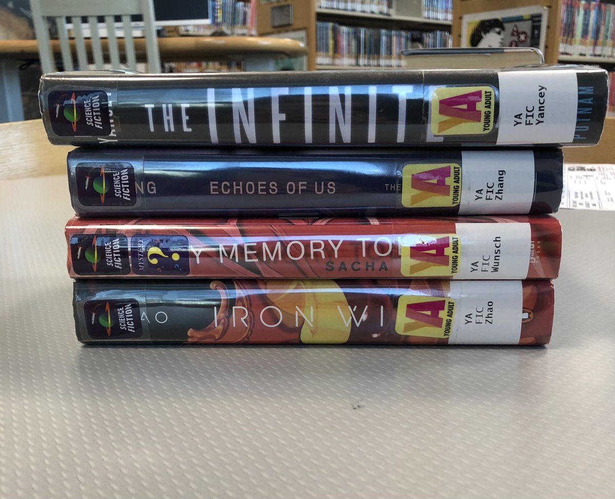 The Infinite Sea
Echoes of Us
Lies My Memory Told Me
Iron Widow

National Poetry Month is still going strong!If you have any book spine poetry you would like to share,tag us, and if it's appropriate we'll retweet it!
#poetry #bookish #booklovers #scifi #sciencefiction #scifibooks