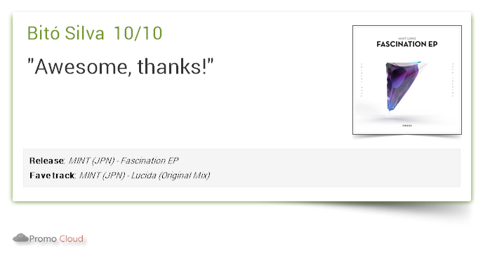 fuserecords's tweet photo. Bitó Silva supports: MINT (JPN) - Fascination EP 10/10 https://t.co/sPFJpcuITf #newrelease https://t.co/N26AUsRG6K https://t.co/RbwHJkXViA