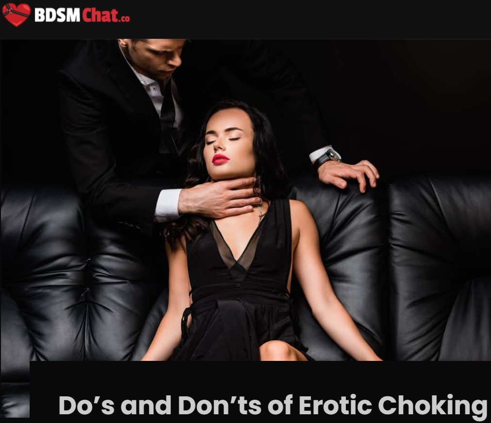 BDSMchatCo's tweet photo. Do &amp; Don't of Erotic Choke Play

https://t.co/1utADYFTFw

( to comment : https://t.co/BIJgq71h1O )

You may be into it more than you've realized!

https://t.co/EzBAoijdIH 

#BDSM #BDSMsex #BDSMchat #SexChat #Kinky #Fetish #KinkyFetish #Chat #AdultChat #SexChat #BDSMblog https://t.co/WBpIFByCVC