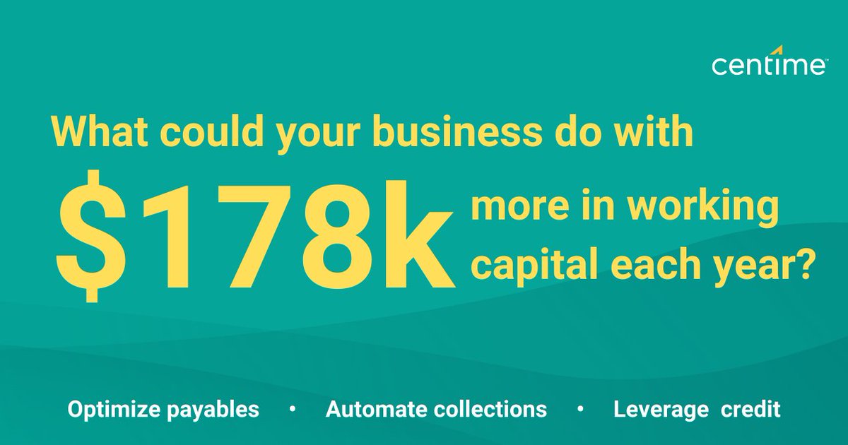 centimeinc's tweet photo. How much time do you spend forecasting #cashflow each month? The average 10-100 employee company could save up to $178k each year by leveraging technology to forecast cash flow and optimize working capital. Calculate your business' potential savings here: https://t.co/zZxeJ2TqTA https://t.co/748R4FtFr5