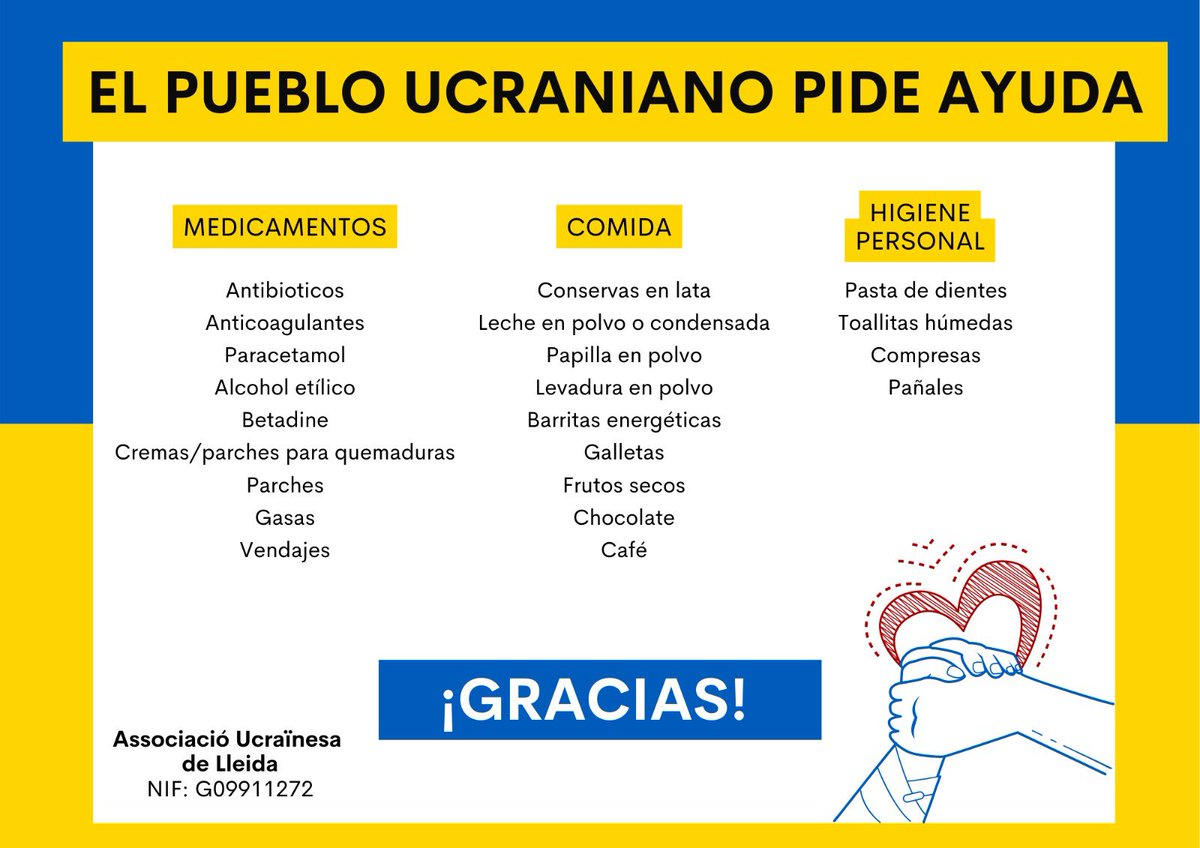 #LleidaPenya pro🇺🇦l☝🏼partit a casa dels ucraïnesos Danylo i Denys, fitxats pel #LleidaEsportiu

Donem-los la benvinguda i oferim suport al seu país amb🥫💊i🇺🇦a 1€ ‼️

Acció solidària en col·laboració amb #AssociacióUcraïnesosLleida i <a href="/postudelleida/">Sr. Postu de Lleida</a> en nom de <a href="/lleidarefugiats/">Lleida Pels Refugiats</a>