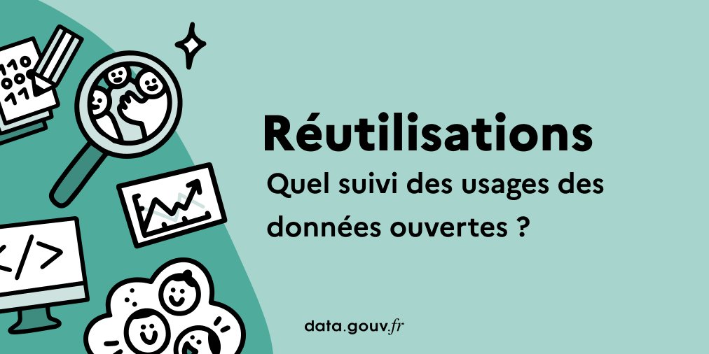 Durant les prochaines semaines, nous vous proposons une plongée au coeur des réutilisations de données ! 🏊  #OpenData 

Dans ce premier article nous nous interrogeons sur le suivi des usages. 
Pourquoi s’intéresser aux usages ? Comment les suivre ? 
➡️ data.gouv.fr/fr/posts/quel-…
