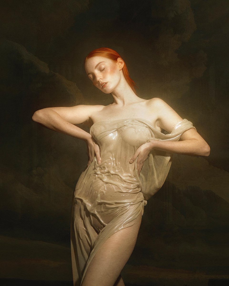 emackelder's tweet photo. Sculpture Study🕊🏛🤍
A project shot back in December 2021,  inspired the draping of historical sculptures and paintings https://t.co/Uf1P68oLZy