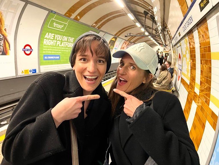 Working on Handmaid’s Tale @ENO, I’ve gotta say one of the coolest has been getting to know and work with the brilliant actor Camille Cottin. She’s a massive international star, and yet she is totally real, has a huge heart … AND she even rides the tube #keepingitrealwithcamille