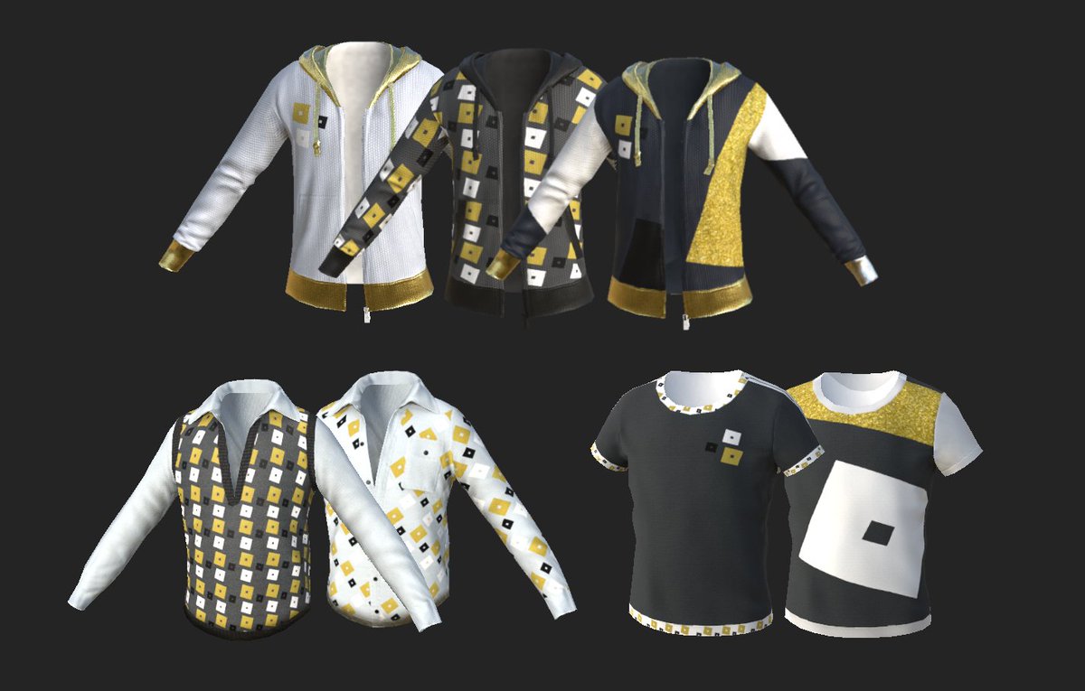 CoffeeNerd2_0's tweet image. Got the chance to work with @Roblox to create the new ⭐️VIP Layered Clothing⭐️ Let me know which one you'd wear IRL!
#RobloxDev @robloxdevrel #RobloxClothing