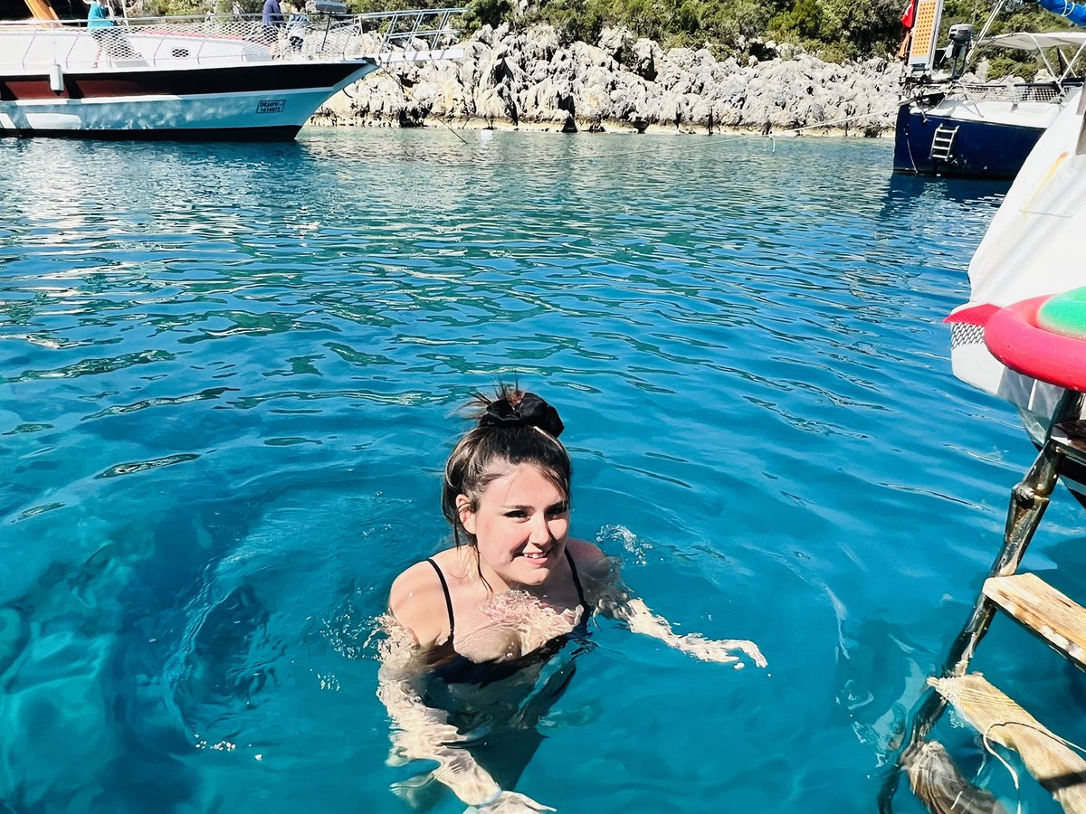sfox2003's tweet photo. Private boat with crew today, tour of private bays &amp; hidden gems. Lunch at sea was gorgeous #holiday2022 #Turkey https://t.co/qGcqkYMqI7