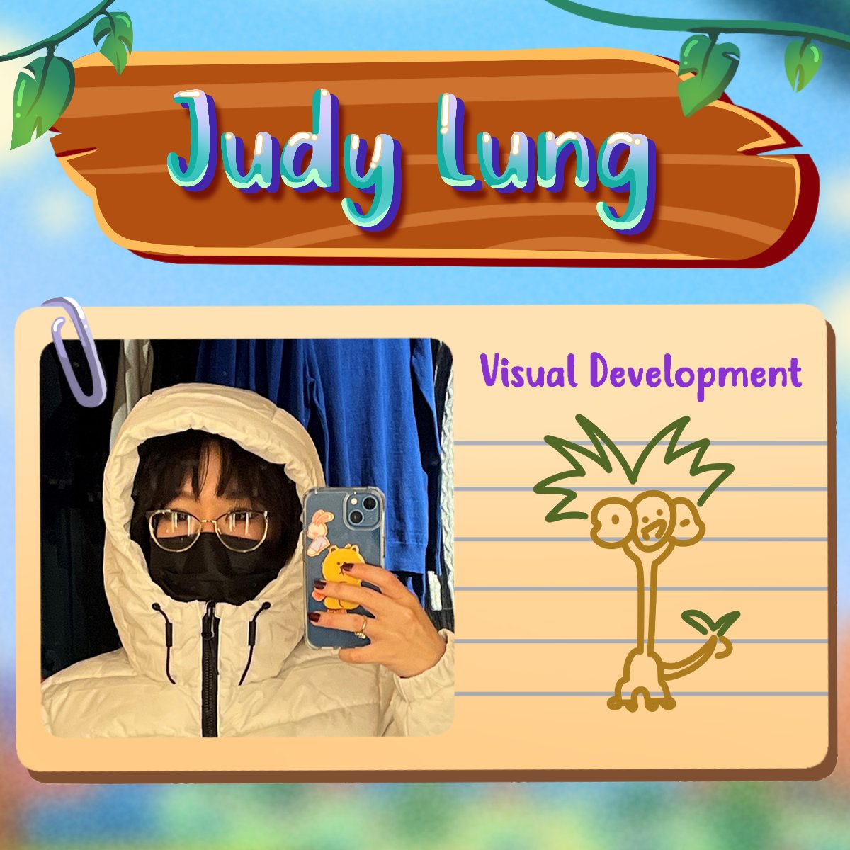 PlanturiGame's tweet photo. 🌿Judy Lung: VisDev Artist
 
🌿Plans to pursue a career in artistic recruiting for animation &amp; designing characters

🌿Enjoys playing video games &amp; window shopping. Since quarantine, she has spent way too much money on her plant collection!

🌿Find her here: @marfluos https://t.co/xch7Vxj98o