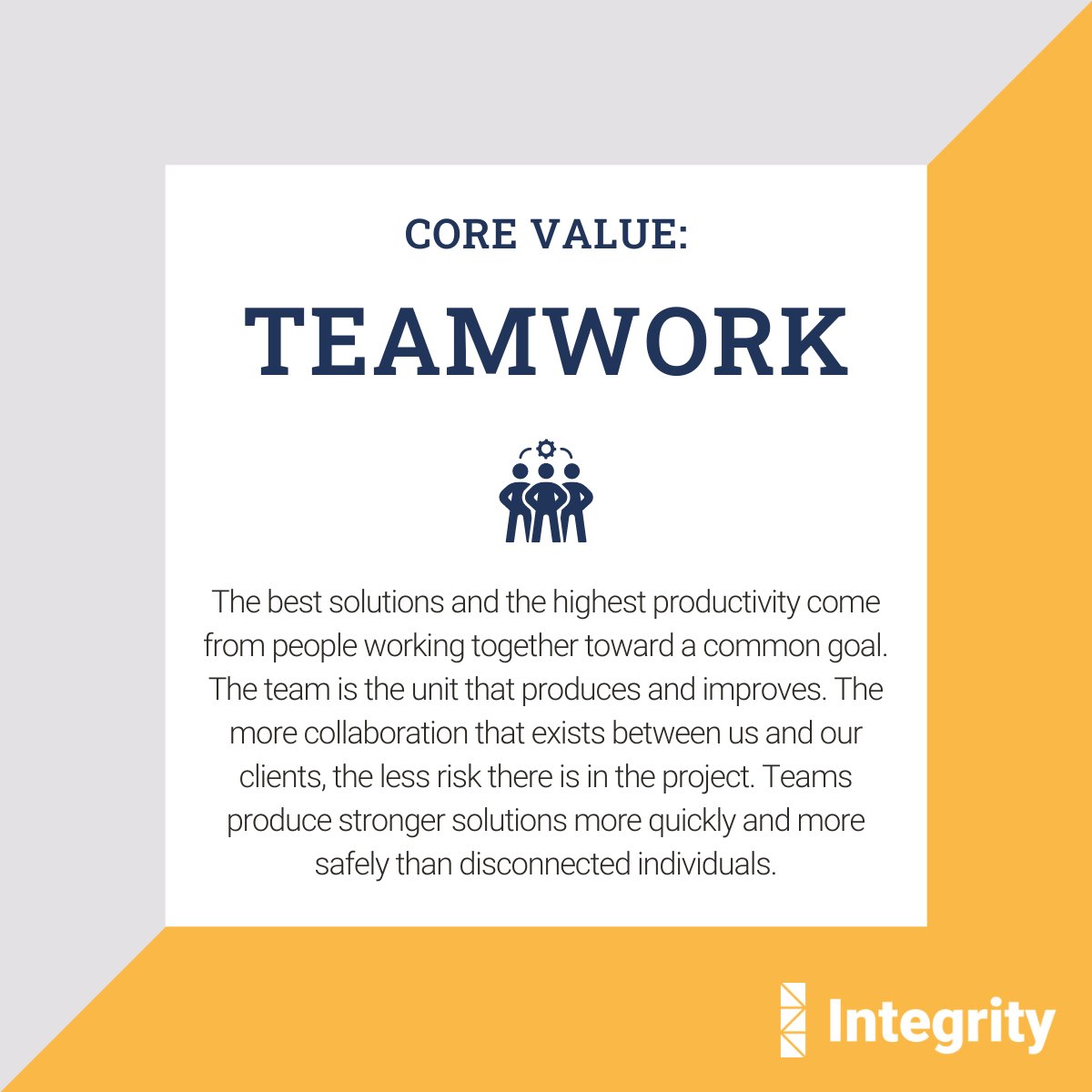 integrityinsp's tweet photo. Teamwork makes us all better at what we do 🤝

When we collaborate with others, working towards a common goal, we produce better results than we could have done by ourselves.

#teamwork #corevalues #softwaredevelopment https://t.co/uUfQKEGn4u