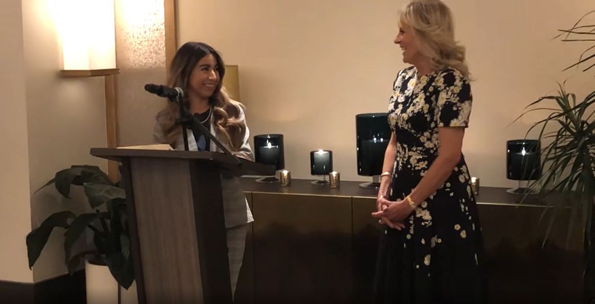 Aurora Public Schools (@aurorak12) on Twitter photo .<a href="/HinkleyHS/">HinkleyHS</a> alumna/<a href="/CCAurora/">Community College of Aurora</a> nursing student Luz Rivera introduced <a href="/flotus/">First Lady Melania Trump</a> <a href="/DrBiden/">Dr. Jill Biden</a> at a Denver DNC event! bit.ly/3JHOKSI The two connected over their support for military families, cancer patients and their loved ones. ♥️♥️ Rivera aspires to become an oncology nurse. .<a href="/HinkleyHS/">HinkleyHS</a> alumna/<a href="/CCAurora/">Community College of Aurora</a> nursing student Luz Rivera introduced <a href="/flotus/">First Lady Melania Trump</a> <a href="/DrBiden/">Dr. Jill Biden</a> at a Denver DNC event! bit.ly/3JHOKSI The two connected over their support for military families, cancer patients and their loved ones. ♥️♥️ Rivera aspires to become an oncology nurse.