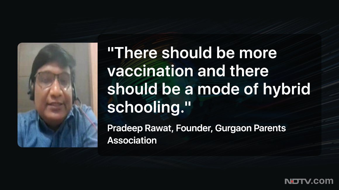 ndtv's tweet photo. #NoSpin | Pradeep Rawat, Founder, Gurgaon Parents Association, on #Covid19 impact on schooling https://t.co/abU3Br3W5k