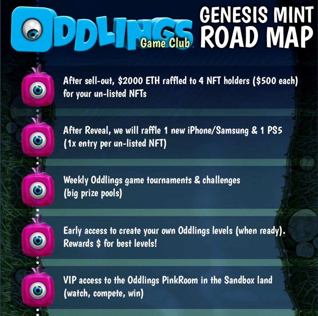 OddlingsNFTs's tweet photo. ✅ out the perks for Genesis Holders
👀 DYOR!
🎮 Play our Game now!
🤝 Mint &amp; be our Partner!

Discord: https://t.co/vICZe8T2G9
⁠
#nft #nftcollection #nftgaming #nfts @BentoBoiNFT @AbominableBunch @arcade_nfts @turtles_club @BoredApeYC @doodles https://t.co/edElVtOzJI