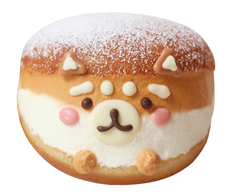 Shiba inu milk cream donuts by sweet_essence_