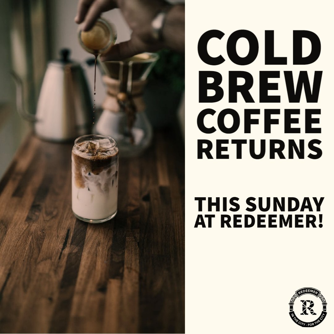 Guess what? This Sunday, Cold Brew Coffee will be served! That's right, cold brew coffee will be available. We will also have Mexican pastries, games, and much more!