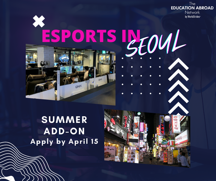 Calling all gamers! 👾🎮 Are you studying abroad in South Korea this summer and looking for a way to *level up* your experience?

Apply by April 15th (TOMORROW!) for this summer program add-on!
teanabroad.org/programs/south…