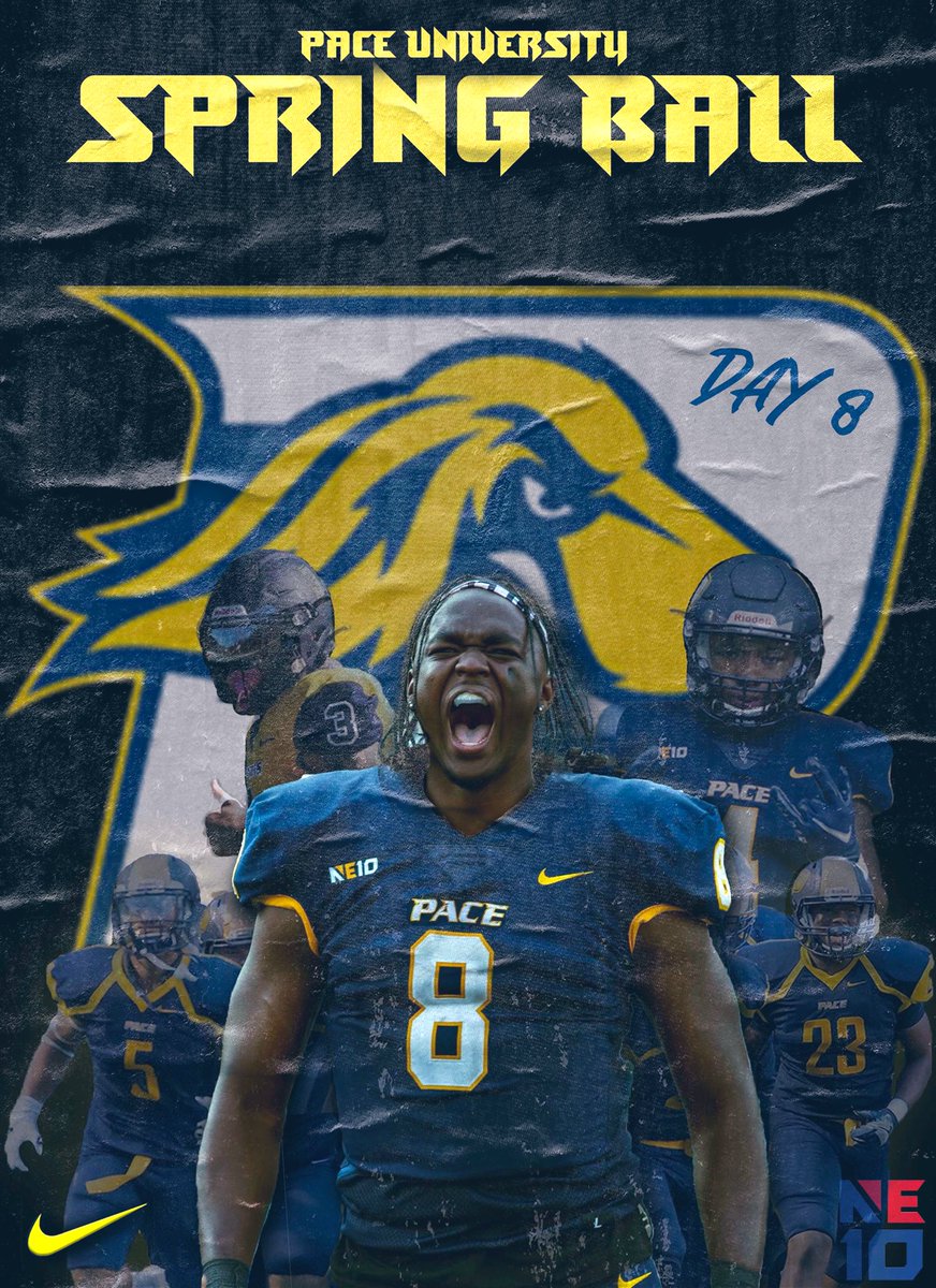 First Scrimmage In The Books. Both Sides Competed & Made Plays. Let’s Keep Building!!! #PaceU #HuntEmUp