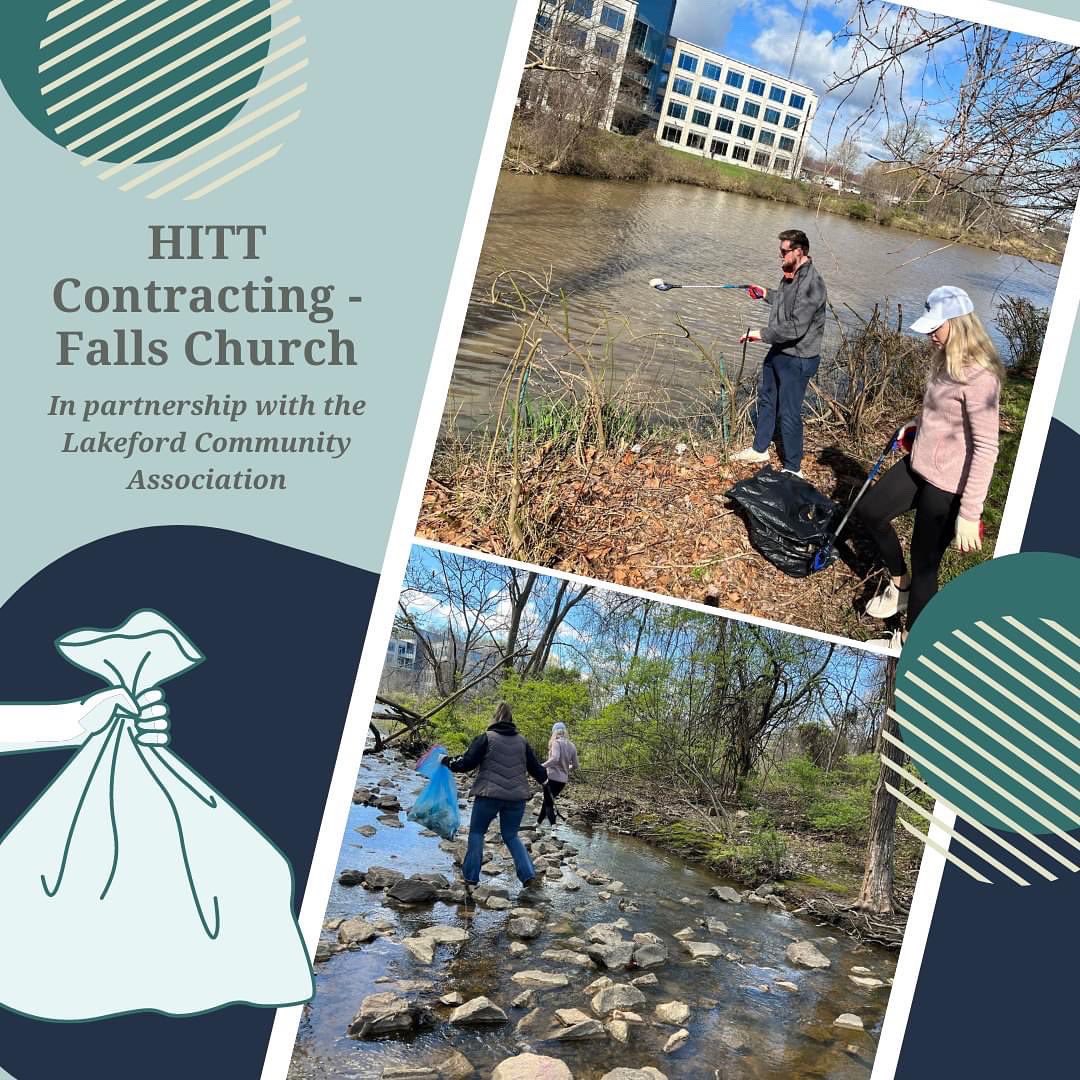 AliceFerguson's tweet photo. Let's take a look around the #PotomacCleanup from this past weekend! ๐คฉ Part 7/10
@HITTContracting team members partnered with residents of the Lakeford Community Association and removed 20+ bags of trash from the area around their Falls Church HQ. Awesome! https://t.co/9olMb17or0