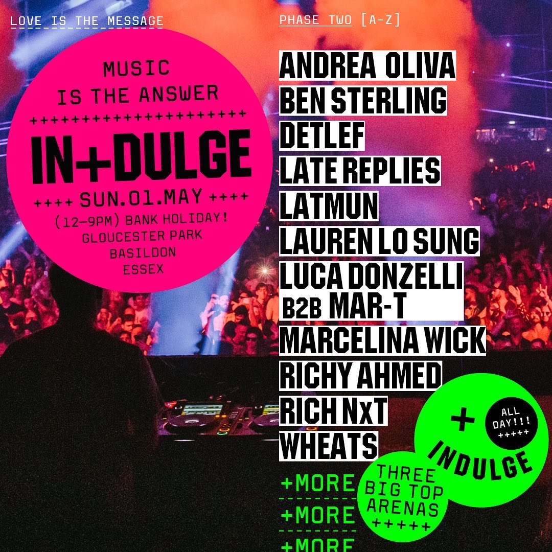 CALLING ALL DJ’s It’s COMPETITION TIME 🎁 🤩 🎉

For your chance to WIN a Set and a VIP experience for you &amp; your crew send us a 30 Mix ON Soundcloud showcasing your your Sound &amp; Skills to info@indulgefestival.com

WINNERS ANNOUNCED 21.04.2022 ⏰

Good Luck &amp; TAG your friends! 💚