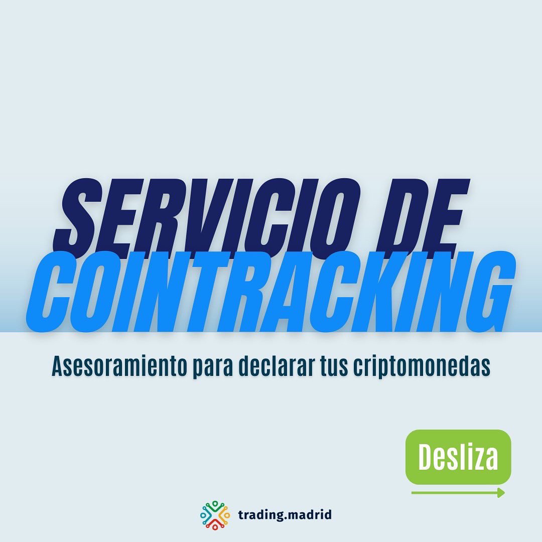 tradingmadrid's tweet photo. 🙋🏻♂️ Si estáis teniendo problemas para poner al día vuestras #criptomonedas para declararlas en vuestra declaración de la renta.
👉🏼 Nosotros recomendamos usar CoinTracking
✅ Reserva tu mentoria para aclarar todas ls dudas que tengas sobre la #FiscalidadCripto https://t.co/n4yYc3K637