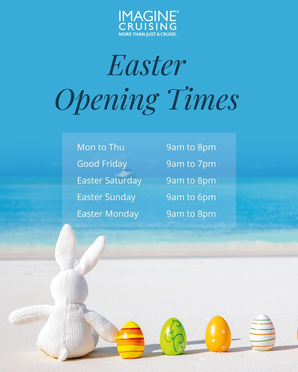 Our Easter opening times🐣