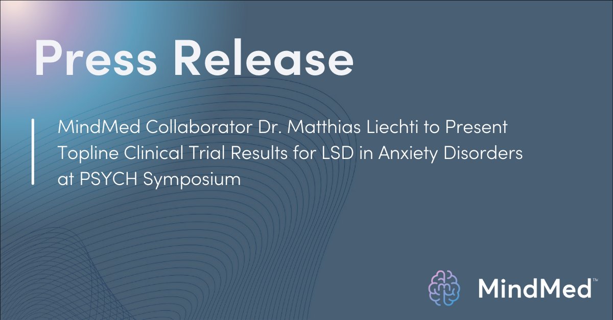definiumtx's tweet photo. We can't wait for Dr. Liechti to share his latest work, which we believe validates MindMed's clinical approach to developing LSD for anxiety disorders. This data builds on a scientific legacy dating back to the 1940s! https://t.co/xAV0gOdsgO https://t.co/TkEN4zVONZ