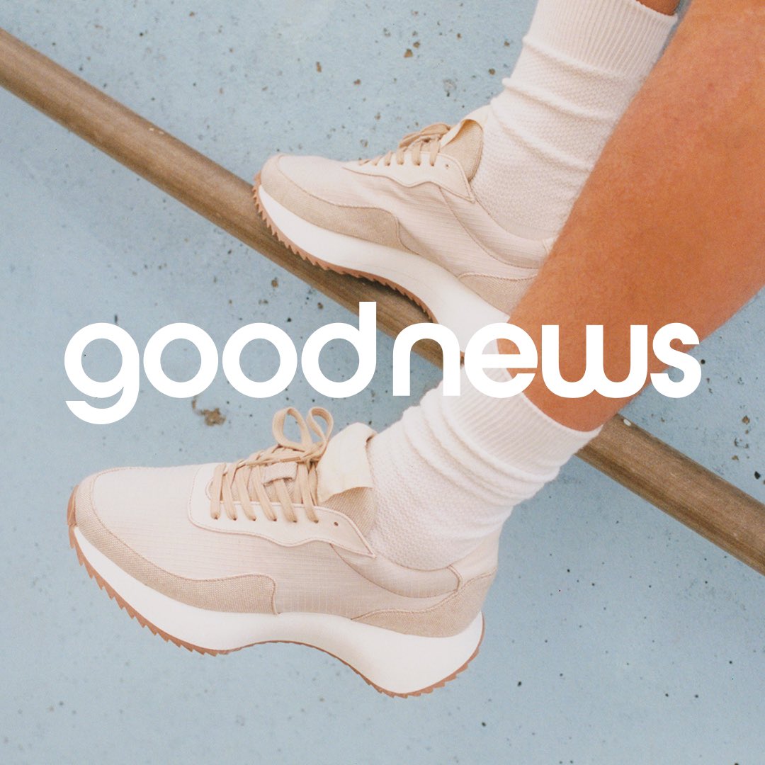 Good News is coming. Stay tuned for fresh new sneaker shapes from the London label, featuring innovative new vegan leather fabrics 👟 shoptreen.com/pages/sign-up