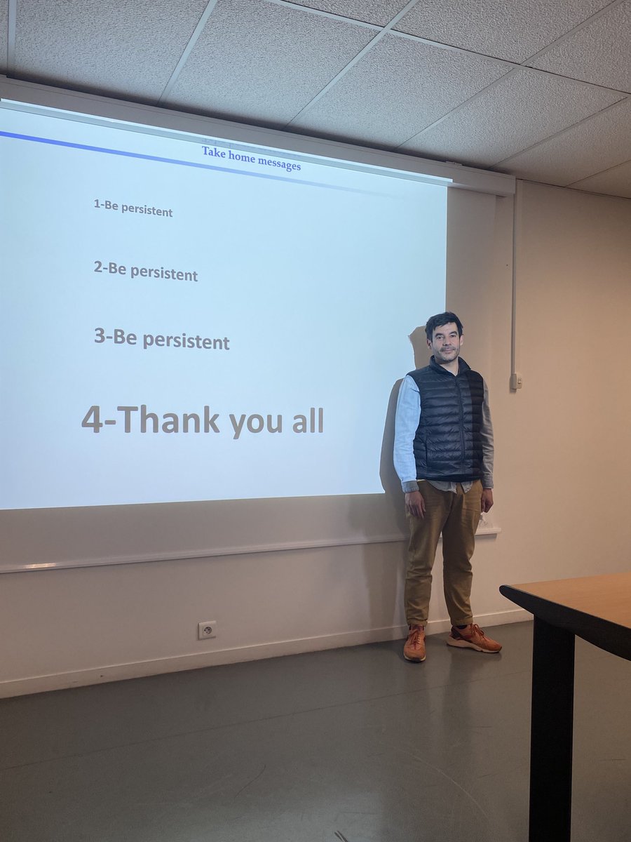 There are sad days in research laboratories. Like those when a brilliant and talented post-doc leaves us after 5 years. Thank you David for your contribution to the team and this last slide which is so much like you ! ⁦<a href="/FRM_officiel/">Fondation pour la Recherche Médicale</a>⁩ ⁦@IpbsToulouse⁩