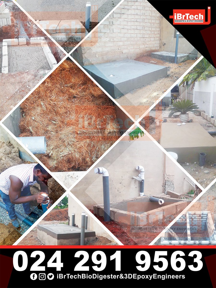 iBrTechNii's tweet photo. Seamless BioDigester Construction and Installation for Building Projects. CALL/WHATSAPP 0242919563

#biodigester
#plumbing
#3depoxy 
#generalconstruction
#iBrTechBioDigesterand3DEpoxyEngineers https://t.co/rcTPwii2vK