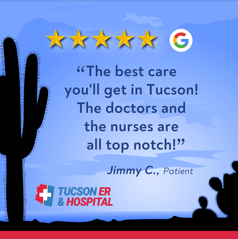 Our team at Tucson ER &amp; Hosptial goes above and beyond to make sure our patients are well taken care of! #ComeFeelTheDifference

📍Find us on Broadway, one block west of Swan.