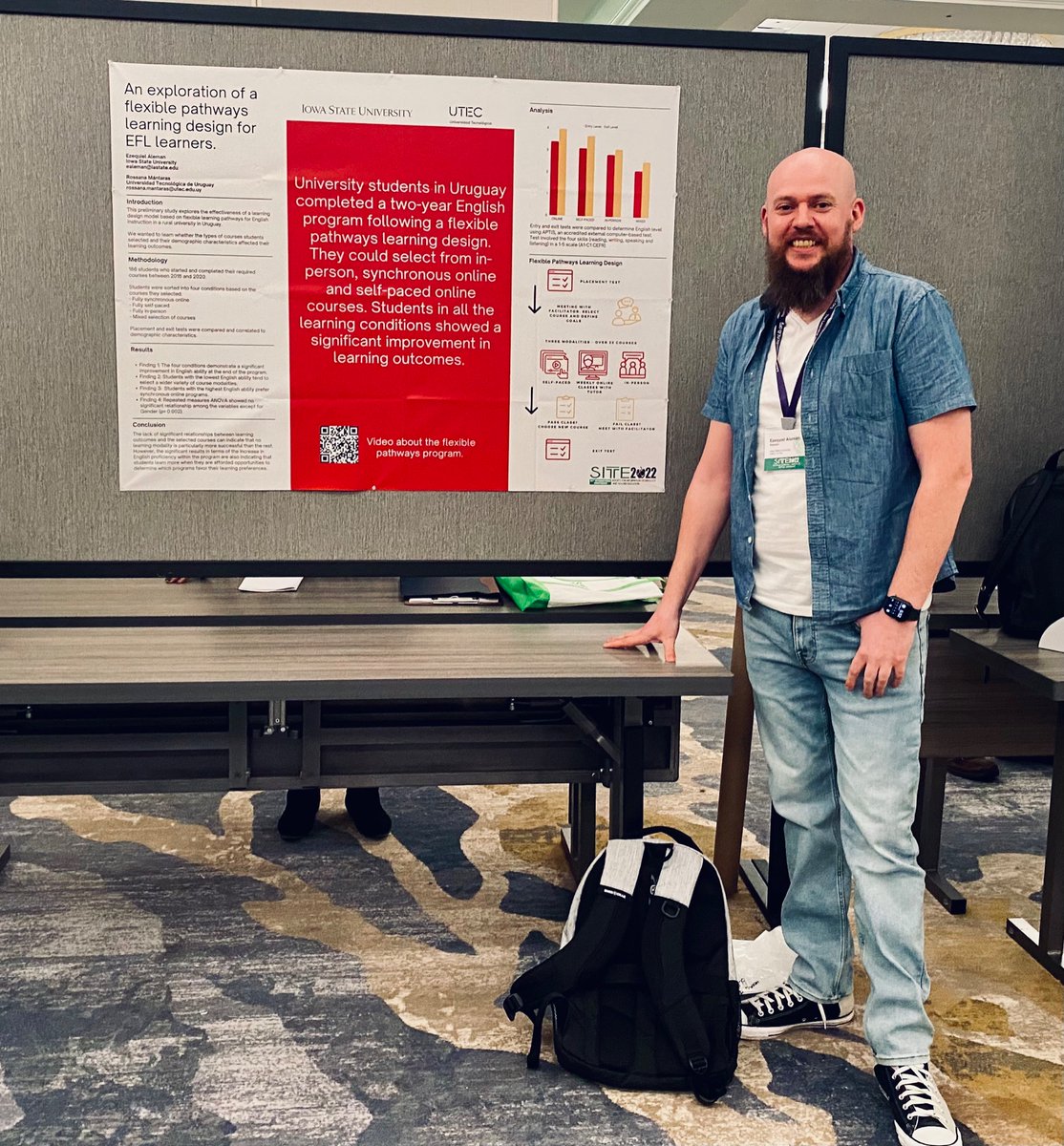 Ezequiel Aleman (@ezequiel_lx) on Twitter photo Presenting <a href="/UTECuy/">Universidad Tecnológica</a> English program at <a href="/SITEconf/">SITE Conference</a> in San Diego. A collaboration with <a href="/RossanaMantaras/">Rossana Mantaras</a> where we discussed how students self-selecting learning modalities obtained significant learning outcomes.
<a href="/FulbrightUY/">Fulbright Uruguay</a> <a href="/ctltisu/">ISU-CTLT</a> @UTECinnova Presenting <a href="/UTECuy/">Universidad Tecnológica</a> English program at <a href="/SITEconf/">SITE Conference</a> in San Diego. A collaboration with <a href="/RossanaMantaras/">Rossana Mantaras</a> where we discussed how students self-selecting learning modalities obtained significant learning outcomes.
<a href="/FulbrightUY/">Fulbright Uruguay</a> <a href="/ctltisu/">ISU-CTLT</a> @UTECinnova