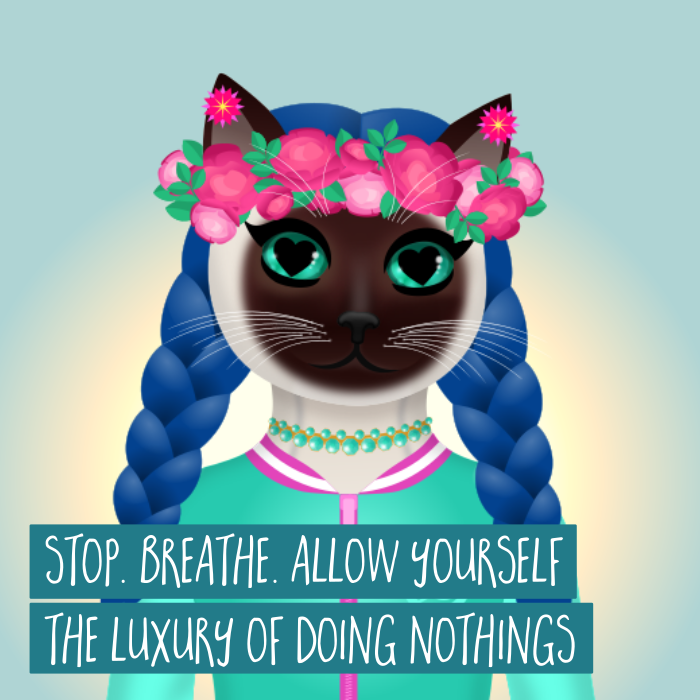 Stop. Breathe. Allow yourself the luxury of doing nothing for a moment, or an hour, or even a day. It is in emptiness that inspiration will appear.
— Carole Katchen