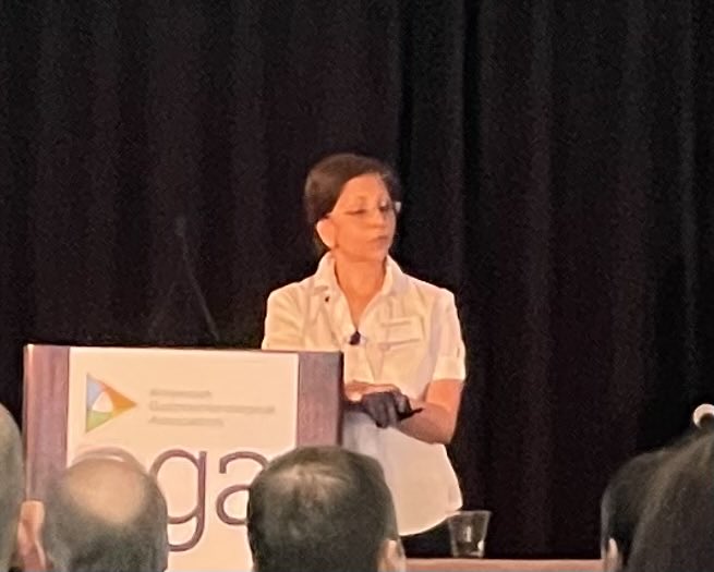 Darrell Pardi (@darrellpardi) on Twitter photo Physician innovator Dr. Liz Rajan enlightening the crowd at the โฆ<a href="/AmerGastroAssn/">American Gastroenterological Association (AGA)</a>โฉ Tech Summit Physician innovator Dr. Liz Rajan enlightening the crowd at the โฆ<a href="/AmerGastroAssn/">American Gastroenterological Association (AGA)</a>โฉ Tech Summit