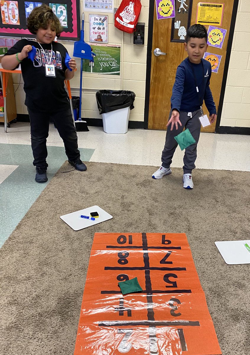 Bean Bag fact fluency is always fun!! #rnegreatthings @MissMerrill2