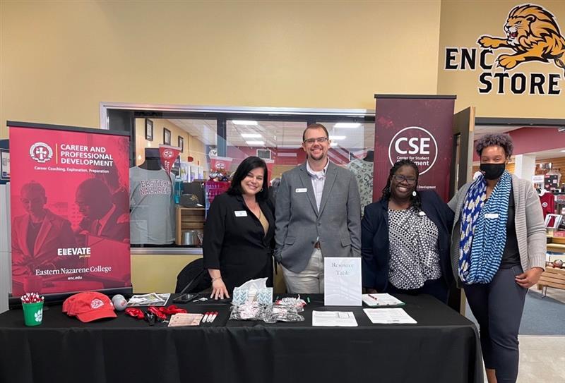 EasternNazarene's tweet photo. Students were able to connect with employers about internships and summer employment opportunities this past week at the in-person career fair hosted by our Center for Student Enrichment and Career and Professional Development teams. https://t.co/WJ3CBimhhu