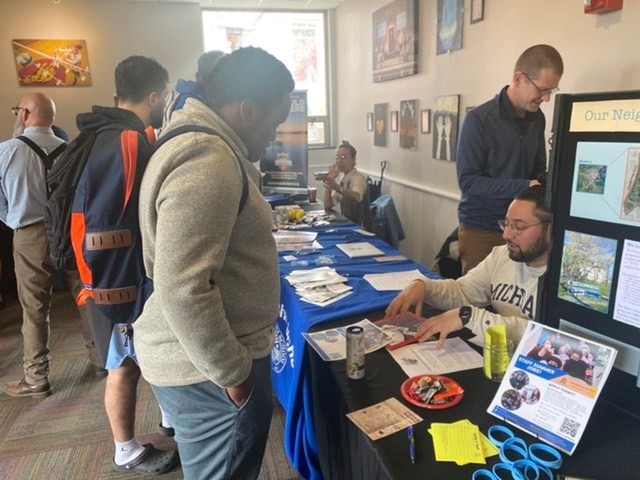 EasternNazarene's tweet photo. Students were able to connect with employers about internships and summer employment opportunities this past week at the in-person career fair hosted by our Center for Student Enrichment and Career and Professional Development teams. https://t.co/WJ3CBimhhu