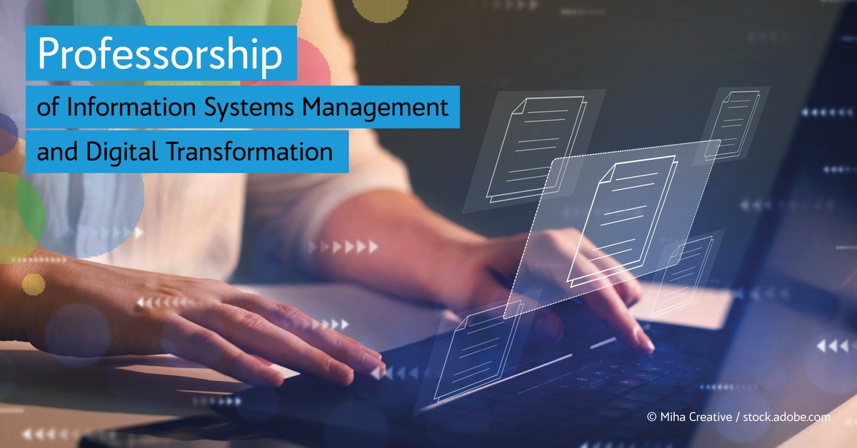 The <a href="/unibt/">Universität Bayreuth</a> invites applications for a #Professorship of #InformationSystemsManagement &amp; #DigitalTransformation👉uni-bayreuth.de/junior-profess… #PlsRT <a href="/Fraunhofer_FIT/">Fraunhofer FIT</a> <a href="/GatewayOfficeBx/">Gateway Office UBT in Bordeaux</a> <a href="/gateway_office/">Gateway Office</a> <a href="/mroeglinger/">Maximilian Röglinger</a> <a href="/RicardoBuettner/">Ricardo Büttner</a> <a href="/torsteneymann/">Torsten Eymann</a> <a href="/JStrueker/">Jens Strüker</a> <a href="/AnnaMariaOooo/">Anna Maria Oberländer</a> <a href="/Academicsearch2/">#Academicsearch</a>