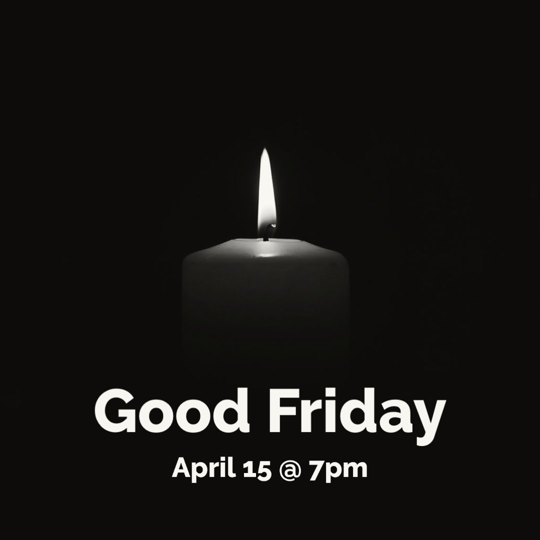 GFBCCary's tweet photo. Join us for our Good Friday service in the Sanctuary at 7pm tomorrow! https://t.co/U1pU3CdrAH