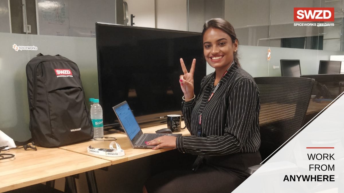 SpiceworksZD's tweet photo. 1/2: @SpiceworksZD's #WorkFromAnywhere culture allows teammates around the globe to collaborate — whether they log on from their home office, an outdoor coffee shop, or even on their travels to new countries! 💻🌎
Check out some snapshots featuring #SWZD employees: https://t.co/xvoDr2Y8Tl