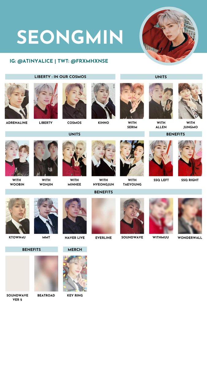 CRAVITY [LIBERTY: IN OUR COSMOS] — photocard template / wishlist