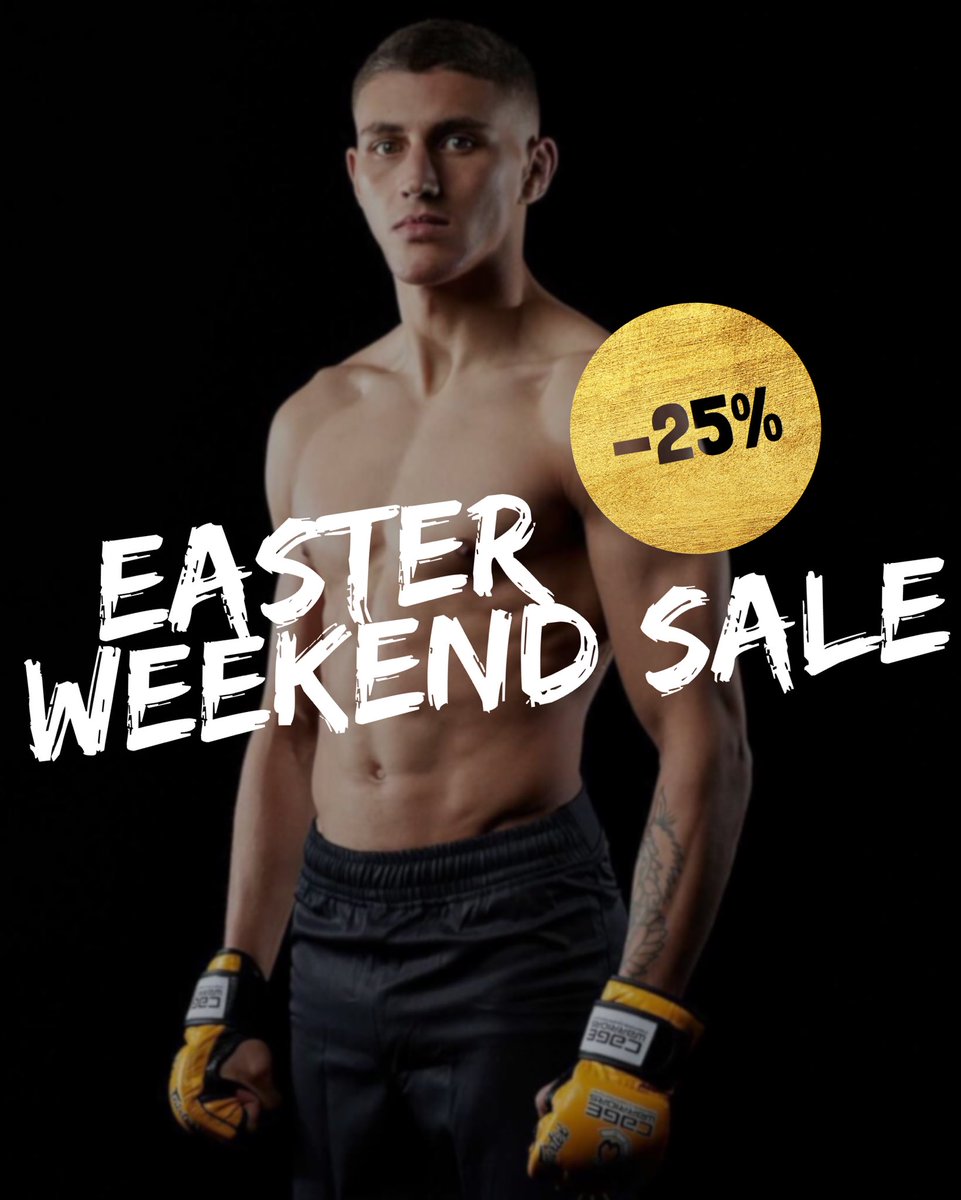 FightRightLtd's tweet photo. Easter Weekend SALE! 
Get 25% off your order when you purchase 2 or more items! Ends Tuesday 19th April! *Excludes clearance items* #eastersale #fightright #MMATwitter https://t.co/CK0VgqrZBG