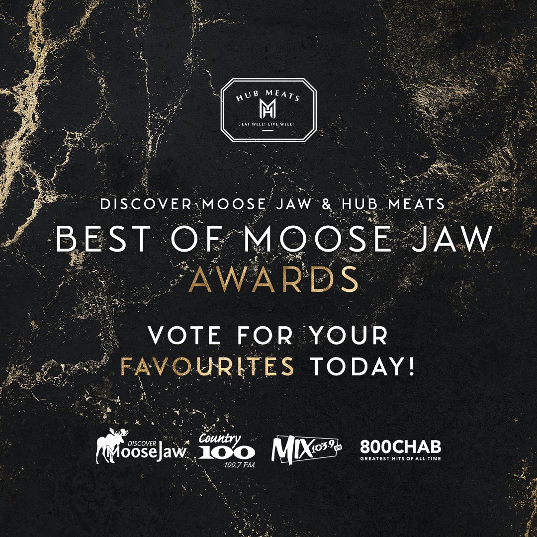 Mix103's tweet photo. It's the final round of voting for the Discover Moose Jaw and Hub Meats Best of Moose Jaw Awards! Vote for the person you think deserves the "Champion of Moose Jaw" award now!
https://t.co/Xdnf9iylic https://t.co/tu4NQEnRL8
