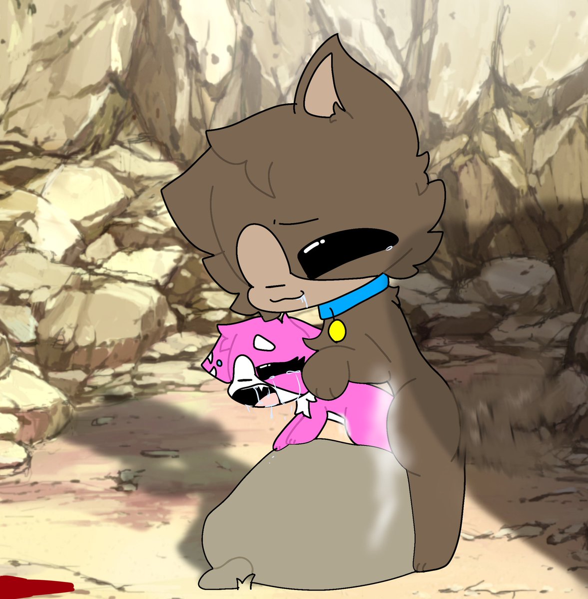 Badsforbaddies's tweet photo. My dog ​​and I went into the lair of a fox family and killed her, and my dog ​​does ... while the fox's father watches her cry! Hahaha !!!! https://t.co/hXVDU1sd8g