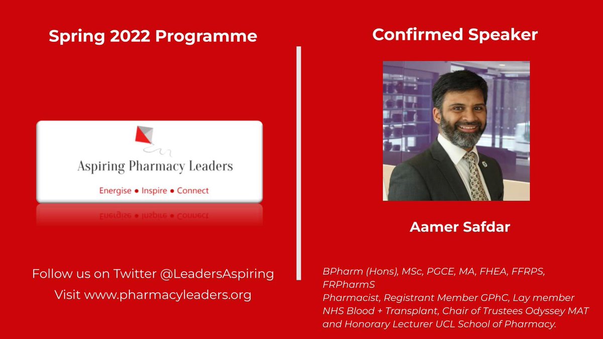 Event 2 kicks off with the inspiring <a href="/asafdar1/">Aamer Safdar عامر (he/him) 💙</a> speaking to our #APLSpring2022 cohort! Looking forward to an evening covering the importance of The Power of Working With Others 👥👥👥 #LeadershipDevelopment #pharmacy #leadership
