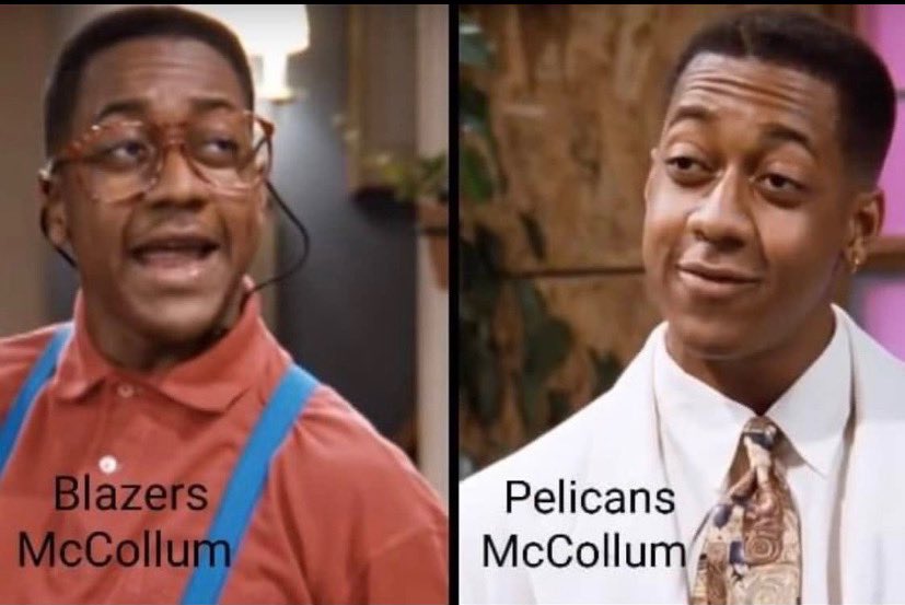 Dawg don’t do my G <a href="/CJMcCollum/">CJ McCollum</a>  like this 😂😂 
#WBD
