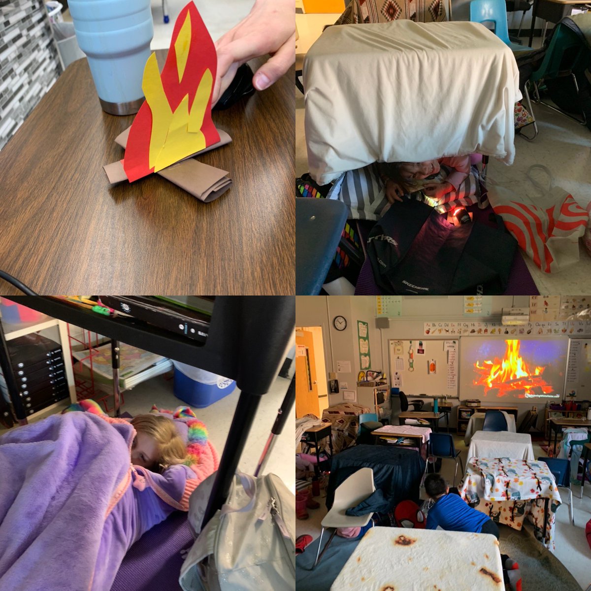 RocksGrade2's tweet photo. Second grade enjoyed a fun reading camp out before spring break!!!! https://t.co/qTGVohq9xA