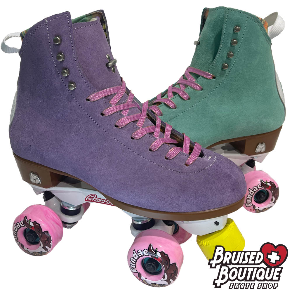 Two-color custom #Moxi Jack Avanti skates 💗💙💜
bruisedboutique.com/onlinestore/in…
Let us know when it's time to build your perfect pair of skates!

#bruisedboutique #bruisedcustoms #customskates