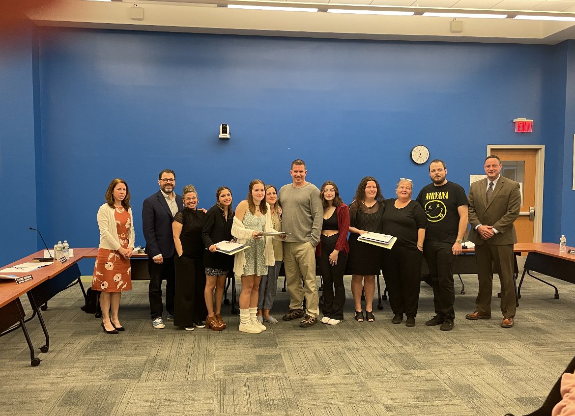 On Monday, April 11, 2022, the Methuen School Committee celebrated seniors Jonnie Charest and Chloe Howell and junior Samantha Kendall for receiving the President’s Volunteer Service Award for their 300 hours of community service through Debbie’s Treasure Chest. <a href="/debbiesTC/">DTC INC</a>