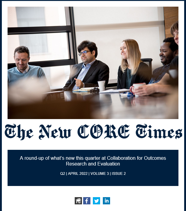 Check out the latest issue of our New Core Times, featuring @ldlynd @maryadevera @AnnalijnConklin @DrLSchummers @DrSalmasi and many others from @ubcpharmacy @ubc_core. Link to newsletter: bit.ly/3O8UnwK