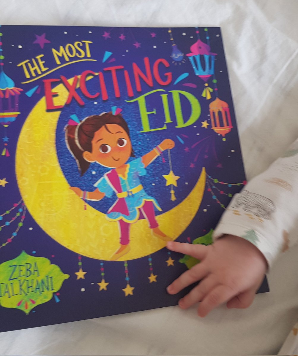 The Most Exciting Eid by @ZebaTalk  and @AbeehaTariqArt gets a big thumbs up from this tiny person 🎉