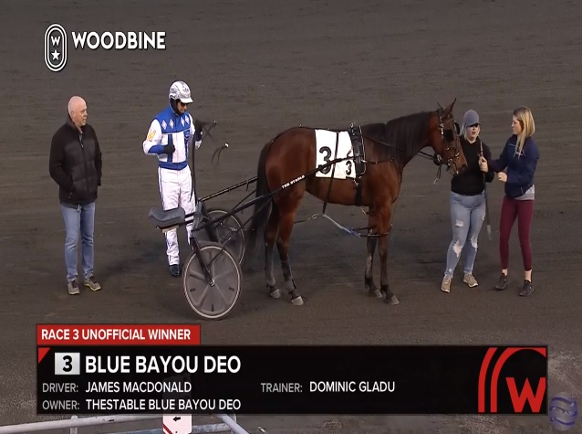 rebelsart's tweet photo. Congratulatiions to Blue Bayou Deo (#Trixton) and James Macdonald 1st place in race 3 at Mohawk Park @WoodbineSB 1:57.3 🐴🥇🏆🇨🇦
#trot #harnessracing #Mohawk #Canada @USHWA_ @MohawkChad @ParlayQueen #WINNER https://t.co/xyqqHgm3ez