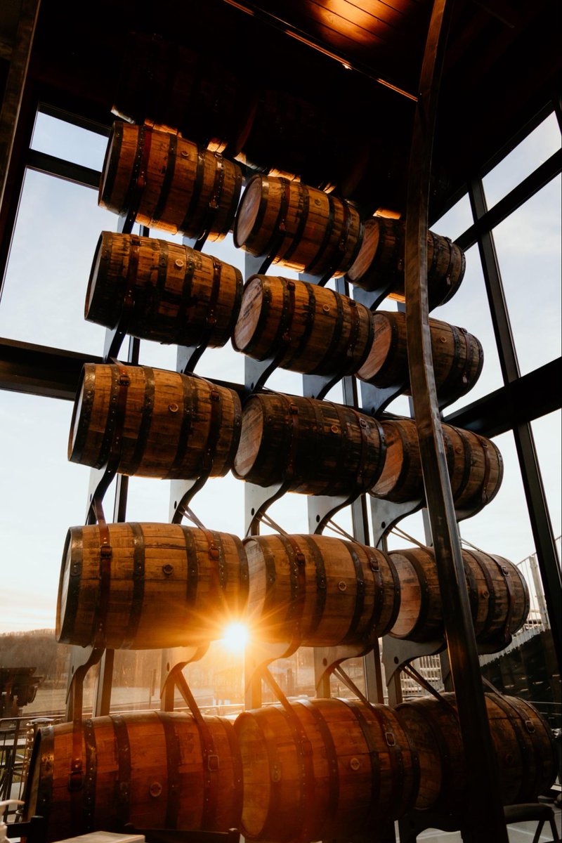 Golden hour from the Tasting Room ‼️

#Logstilldistillery #goldenhour #sunset #Distillery #travelthetrail #Bourbontrail  #cheers #drinklocal #craftdistillery